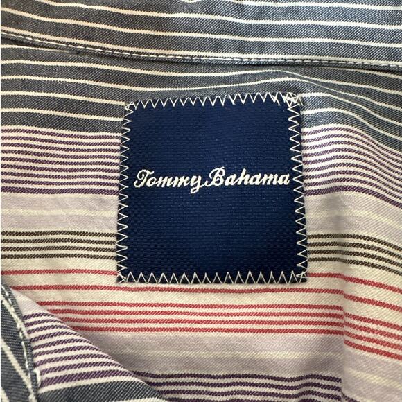 Tommy Bahama Island Zone Silk Blend Short Sleeve Button Up Casual Shirt Sz XL - Picture 10 of 12